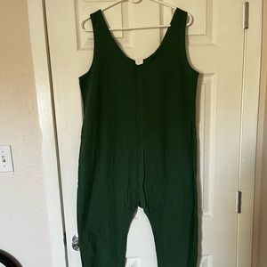 Green lounge jumpsuit